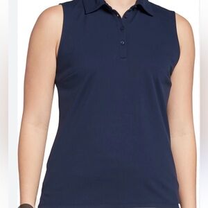 NWT Walter Hagen sleeveless pique polo size Large